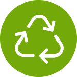 icon for sustainable packaging and pulp custom packaging